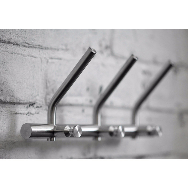 AGM Home Store Stainless Steel Wall Mounted Hook Rack Wayfair